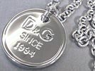 D&G DJ0970 コインプレートネックレスシルバー