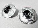 D&G ディーアンドジー DJ1034 ブラックメダルピアス