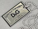 DJ1091 ロゴプレートボールチェーンネックレス
