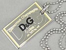 DJ1094 ロゴプレートボールチェーンネックレス