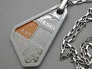 DIESEL ディーゼル DX0447040 IDプレートネックレス グレー