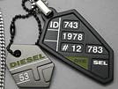 DIESEL ディーゼル DX0449040 IDダブルプレートネックレス