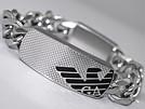 EMPORIO ARMANI エンポリオアルマーニ EGS1087040 ロゴプレートチェーンブレスレット