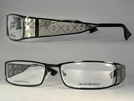 EMPORIO ARMANI エンポリオアルマーニ 9560 ブラック×シルバーメガネフレーム 眼鏡