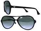 EMPORIO ARMANI エンポリオアルマーニ 9641 グラデーションブラック ティアドロップサングラス