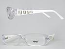 FENDI フェンディ 893 クリアスケルトン×ホワイトメガネフレーム 眼鏡