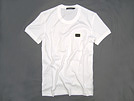 ロゴプレート半袖Tシャツ ホワイト