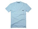 G8F80T レイヤード半袖Tシャツ ライトブルー