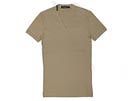 '11春夏 G8I67G Vネック リブ素材半袖Tシャツ ミリタリーブラウン