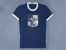 '11春夏 G8I88G プリント半袖Tシャツ ネイビー