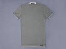 '11春夏 G8L17T レイヤード半袖Tシャツ グレー×ホワイト