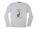 DOLCE&GABBANA ドルチェ&ガッバーナ '11秋冬 G8M70G プリント長袖ロングTシャツ ライトグレー