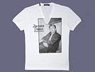 DOLCE&GABBANA ドルチェ&ガッバーナ '11秋冬 G8M95T プリントVネック半袖Tシャツ ホワイト