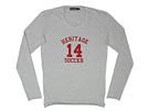 DOLCE&GABBANA ドルチェ&ガッバーナ '11秋冬 G8N13G プリント長袖ロングTシャツ 霜降りグレー