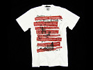 ディースクエアード GC463 プリント半袖Tシャツホワイト