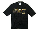 GC522 ゴールドプリントTシャツ ブラック