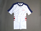 GC526 半袖Tシャツ ホワイト×レッド×ブルー