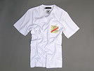 GC533 Vネック半袖Tシャツ ホワイト
