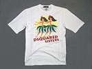 GC582 ヴィンテージ加工半袖Tシャツ ホワイト