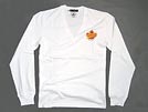 GC584 ヴィンテージ加工ロングTシャツ ホワイト