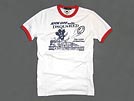 GC587 パイピング半袖Tシャツ ホワイト
