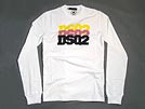 GC589 DSQ2 ロングTシャツ ホワイト