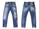 DOLCE&GABBANA ドルチェ&ガッバーナ '11春夏 GZN9BD ウォッシュ&クラッシュデニムパンツ ブルー