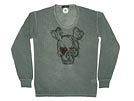 DSQUARED2 ディースクエアード '10秋冬 GC0727 スカル ロングTシャツ グレー