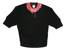 DSQUARED2 ディースクエアード '10秋冬 GC0740 ペイント加工 7分袖Tシャツ ブラック □■値下げ■□