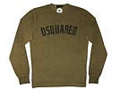 DSQUARED2 ディースクエアード '11秋冬 GC0836 プリント長袖ロングTシャツ ブラウン