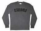 DSQUARED2 ディースクエアード '11秋冬 GC0836 プリント長袖ロングTシャツ グレー