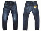 DSQUARED2 ディースクエアード '12春夏 LA0501 KENNY TWIST クラッシュ&ペイント加工デニムパンツ ブルー