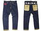 DSQUARED2 ディースクエアード '12春夏 LA0525 COOL GUY チェック&クロップドデニムパンツ ブルー