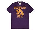 DSQUARED2 ディースクエアード '12春夏 GC0718 ヴィンテージプリント半袖Tシャツ パープル