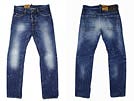 DSQUARED2 ディースクエアード '11秋冬 LA0349 ウォッシュ&クラッシュデニムパンツ ブルー