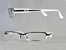 EMPORIO ARMANI エンポリオアルマーニ 9558 ブラック×ホワイトメガネフレーム 眼鏡 ■■不良品値下げ処分■■