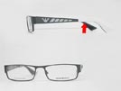 EMPORIO ARMANI エンポリオアルマーニ 9645 グレー×ホワイトメガネフレーム 眼鏡 ■■不良品値下げ処分■■