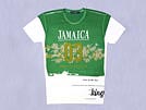 DOLCE&GABBANA ドルチェ&ガッバーナ '12春夏 G8P13G プリント半袖Tシャツ グリーン×オフホワイト ■■不良品値下げ処分■■