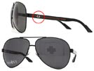 GUCCI グッチ 1951 ブラックサングラス ティアドロップ ■■不良品値下げ処分■■