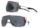 POLICE ポリス 8417 ブラックサングラス ■■不良品値下げ処分■■