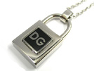 DOLCE&GABBANA ドルチェ&ガッバーナ '07春夏モデル 南京錠型トップシルバーネックレス