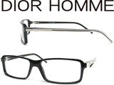 DIOR HOMME ディオール オム tie29ブラック×シルバーメガネフレーム 眼鏡
